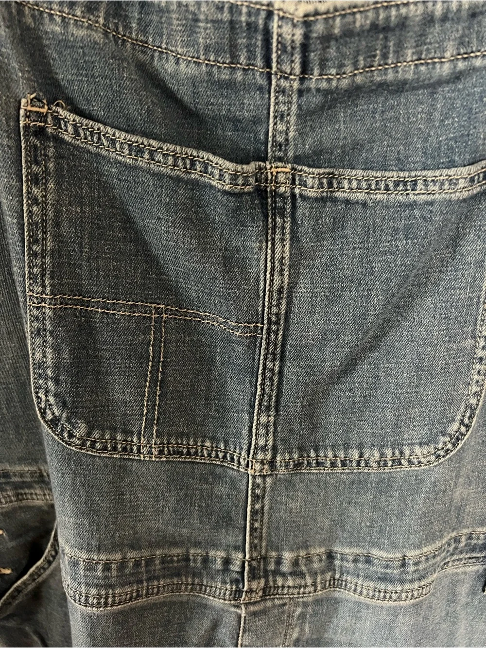 Sonoma Relaxed Denim Short Overalls - Blue